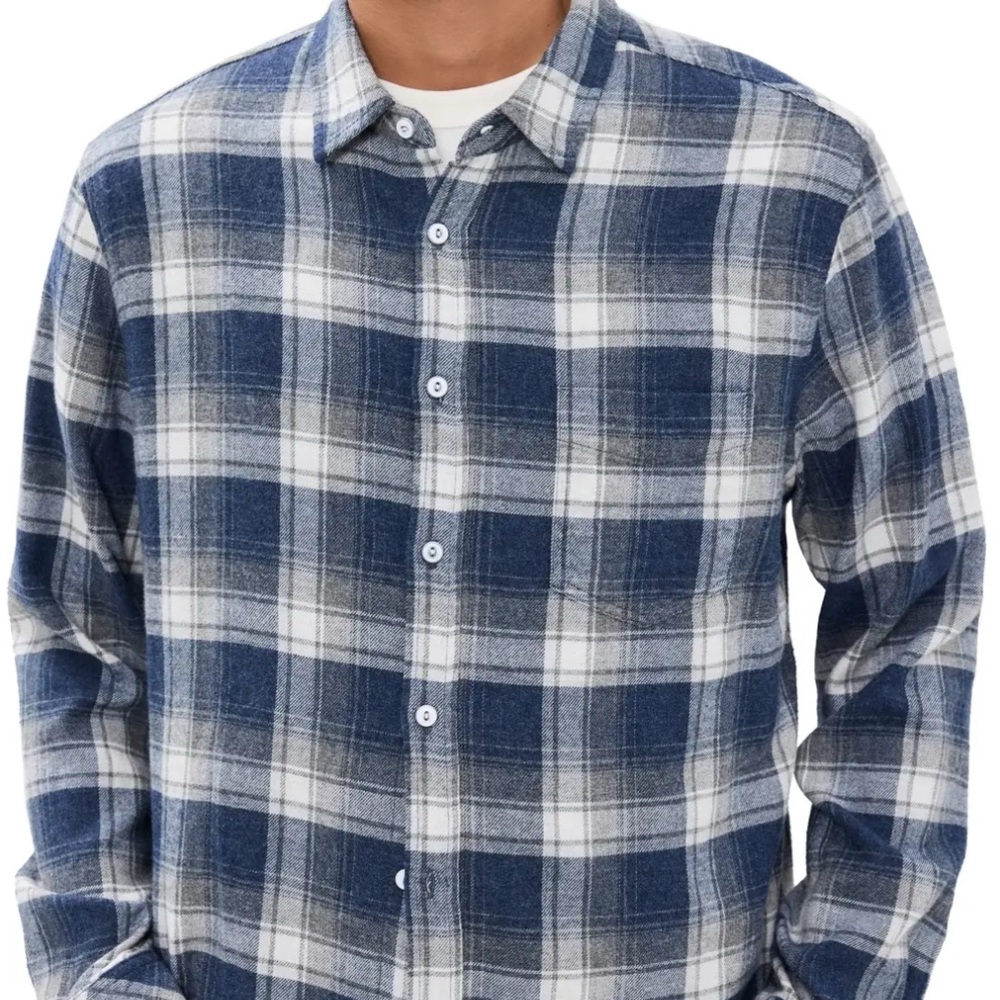 Rails Lennox Men’s Button Down Shirt Flannel Laplin Cala Size M